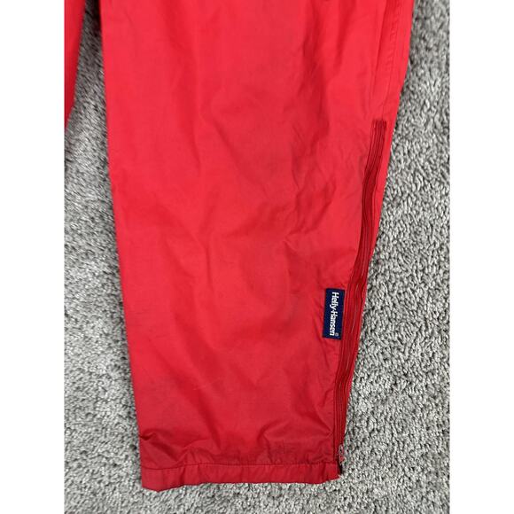 Helly Hansen Pants Mens Large Red Helly-Tech Waterproof Rain Ankle Zip G420 - Picture 3 of 16